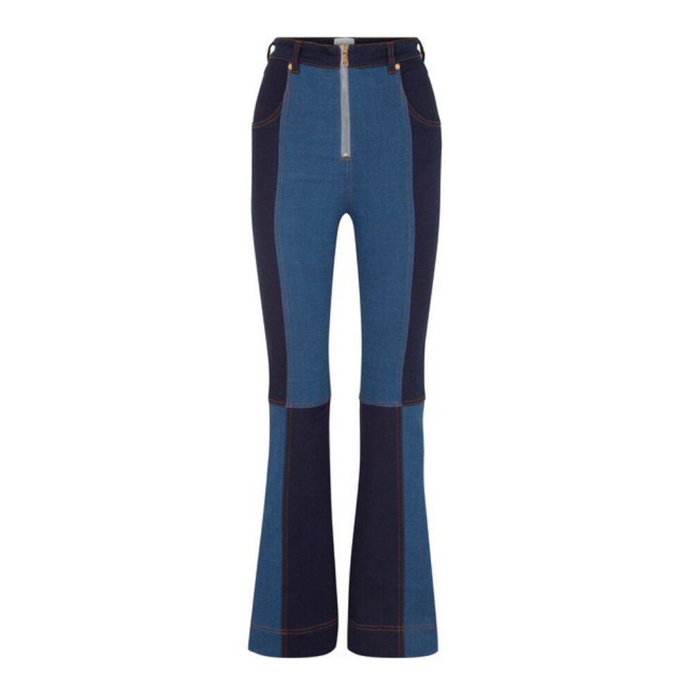 NWOT Alice McCall Hometown Patchwork Flared Jeans 4